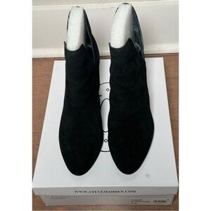 Steve Madden Rookie Booties in Black Suede